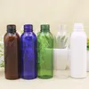 60ml round shoulder bottle with ribbed silk spray head and half cover Packing Bottles liquid is divided into empty PET bottle T3I5160