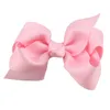 Baby Girls Barrette Bow Hair Clips Barn Hårtillbehör Ribbon Bowknot Hairpin Boutique Headwear Children Barrettes för småbarn QHC015