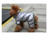 Hundkläder bulldogg teddy 2020 varma vinter vadderade dräkter