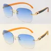 Mode haute qualité en métal hommes lunettes de soleil en bois lunettes en bois plus grandes montures carrées lunettes de conduite hommes femmes lunettes hommes et femmes lunettes rondes taille: 61