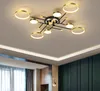 Neue Moderne LED Kronleuchter Lichter Dimmbar Für Schlafzimmer Wohnzimmer Küche Salon Glanz Lampen Hause Beleuchtung Mit Fernbedienung