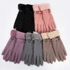 Moda mais Velvet Luvas de Inverno À Prova D 'Água Mulheres Touch Tela Ao Ar Livre Mitenes Feminino High Quality Senhoras Guantes1