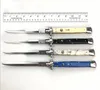 6Models 13 tum italiensk AB Godfather Mafia Stiletto Kniv Horisontella taktiska knivar 440C Blad Automatisk campingjakt överlevnad6690395