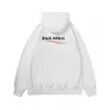 Hoodies Balencigas Yüksek Homme Erkekler Kapşonlu Baskı Sweatshirts Mens Giyim Kadın Sokak Tasarımcısı Hoodies Kampanyası Kış Siyasi Sweatshirt Orta Fit