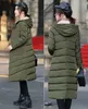 2017 nuovo lungo parka con cappuccio donna femminile cappotto invernale spesso piumino in cotone tasche giacca donna outwear parka plus size XXXL