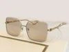 Luxury-0724 Moda Gafas de sol con protección UV para las mujeres Marco de metal cuadrado vintage popular calidad superior viene con estuche de gafas de sol clásicas