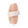 Natural Bristle Massage Brush Body SPA Massage Tool Home Bathroom Bath Brushes