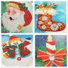 8 confezioni di cartoline di Natale pittura diamante fai da te strass biglietto di auguri di Capodanno arti tondo trapano cristalli regali di Natale Kit 201201