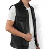 Zogga 2020 Men Vest Black Biker Motorcykel Hip Hop Waistcoat Manlig Faux Läder Punk Solid Svart Vår Ärmlös Läder Väst