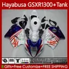OEM Body + Tank per Suzuki Hayabusa GSXR 1300CC GSXR-1300 1300 cc GSXR-1300 1300 CC 1996 2007 74No.129 GSX-R1300 GSXR1300 96 97 98 99 00 01 GSX R1300 02 03 04 05 06 07 Kit carenatura Blu Blk BLK