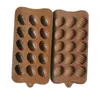 Silicone 15 trous en forme d'oeuf en forme de chocolat moule mini oeufs de Pâques bricolage cuisine décore outils à la main sucette caramels bonbons moule glaçon G11302