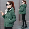 arrival female winter padded coat warm thick cotton inside puffer jacket women bubble coat pink down 0.8 201027