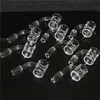 30pcs 90°&45° Sundries Quartz Banger Sandblasted QuartzBanger Beveled domeless nail for glass bong dab rigs DHL