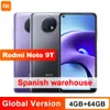 Xiaomi Redmi Note 9T 5G 4GB 64GB Dimensión de teléfonos inteligentes 800U Versión global NFC 5000mAH 48MP Cámara