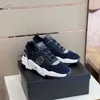 Fashion Luxury Italy Ace Chain Reaction yellow navy mens casual shoes Black Multi Color Rubber Suede 2.0 Chainz white men women sneakers a0001