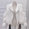 2020 New Autumn Winter Women Faux Fur Jacket Thicken Warm Artificial Fur Coats Leather Female Jacket Female Parkas Plus Size1