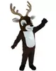 Costume della mascotte del cervo di Natale di Halloween Personaggio dei cartoni animati di alce di alta qualità Personaggio a tema anime Formato adulto Carnevale di Natale Festa di compleanno Vestito operato