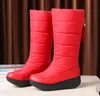 新しいファッション2020毛皮の暖かい雪のブーツミッドカーフスリップオン女性ブーツフリンジ冬の防水プラットフォームシューズボタムジェラ405