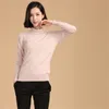 autumn winter cashmere sweater sweater high collar turtleneck pullover solid color lady basic knitted tops 200924