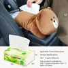8 Types Cute Animal Car Tissue Holder Back Hanging Tissue Box Covers Napkin Paper Towel Box Holder Case Paper Towel Holder Y200328