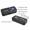 X6 Bluetooth sändarbiladaptermottagare Audio Wireless Mini Aux USB 3,5 mm Jack Handsfree Car Kit