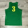 Сшитые изготовленные на заказ уток Орегона # 3 College Баскетбол Джерси Мужчины Женщины Молодежь XS-5XL
