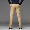 Pantalons Men Business Straight Cotton pantalon Stretch Man Elastic Slim Fit Casual Big plus taille 42 44 Black Kaki Red Blue Pant 201118