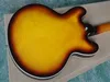 Najwyższej jakości Vintage Burst Fhole Half puste ciało P90 Pickup Jazz Electric Guitar 141110 Oferta dostosowana 2734430