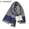 BUTTERMERE Cotton Linen Winter Scarf Men Ethnic Style Male Scarves Navy Knitted Tassel Men039s Scarf 195cm65cm 2010218376186