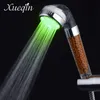 Xueqin Colorido LED Light Bath Showerhead Economia de Água Anion SPA Alta Pressão Hand Held Banheiro Cabeça de Chuveiro Bocal de Filtro Y200104748173