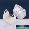 Marbel Desen İsviçre Rulo Cupcake Kutusu Pişirme Gıda Kağıt Kutuları Kek Tutucu Depolama Malzemeleri