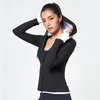 Sportkleding vrouwen yoga outfits jas herfst winter ademend slim fit lange mouw hooded trui outdoor running fitness wear jas