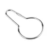 Other Bath Toilet Supplies 1000pcs New Stainless steel Chrome Plated Shower Bath Bathroom Curtain Rings Clip Easy Glide Hooks SN4409