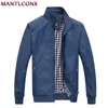 Mantlconx Ny 2020 Casual Jacket Men Autumn Outerwear Mandarin Collar Quality Bomber Manlig kappa för LJ201013
