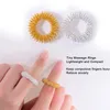 Anneau de Massage des doigts patchs d'anneau d'acupuncture masseur de corps de soins de santé détendre la main pour réduire le Stress