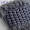ENJOYFUR зимняя женская меховая повязка на голову ручной работы из натурального меха норки головные уборы для девочек модные женские дизайнерские эластичные аксессуары для волос8371871