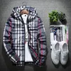 Mens Plaid jacket Autumn Fashion Mens Jacket Coat 2022 Street Fashion Brand Men Windbreaker Thin Hip-hop Top Men's Coats 220212