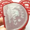 embroidery patch with iron on backing melt glue Patches for hat badges garment217n