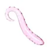 Nxy Sex Anal Toys Hippocampus Shape Pink Glass Dildo Penis Cock Plug Adult Toys Female Masturbation Butt 17cmx3cm 1220