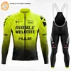 Huub 팀 2022 긴 소매 사이클링 옷 겨울 열 양털 산악 도로 자전거 Ropa de Ciclismo Hombre 따뜻한
