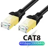 Cat8 Ethernet Cable RJ45 8P8C Network Cable 2000Mhz High Speed Patch 25/40Gbps Lan for Router Laptop 1m/2m/3m/5m
