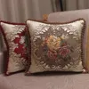 Federa per cuscino CURCYA Tessuto ciniglia Jacquard ricamato Federe per cuscino Royal Elegante classico floreale Home Y200104