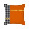 KissenDekoratives Kissen Orange Kissenbezug Kurzes Plüschpferd Samt Geometrische dekorative Kissen für Sofa Home Decor Case6011832