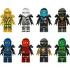 8PCS Ninjago Conjunto de motocicletas Minifiguras Ninja Mini Figuras Bloques Toys 24pcs Ninja Building Blocks Toys Regalo 1008