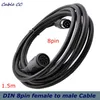 Computer Cables & Connectors Male To Female 8 PIN DIN Extention Speaker o Cable Conference System Line Hand In Microphone Line11726553