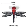 98mm 6g Topwater Dragonfly сухие мухи насекомых Fly Flaby Flure Freat Popper искусственная приманка Wobblers для троллинга жесткой приманка