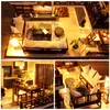 DIY DollHouse Wooden Doll Houses Miniature Dollhouse Furniture Kit Toys for children New Year Christmas Gift Casa T2001162062