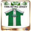 1996 Retro Edition #10 OKOCHA 축구 유니폼 홈 #4 KANU #6 WEST #9 YEKINI 셔츠 #15 OLISEH 반팔 축구 유니폼