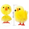 60 pièces/ensemble Simulation Mini poussins jaune pâques mignon bébé poussins enfants cadeau jouet printemps maison fête de pâques ornement