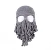 ノベルティハンドメイド面白い触手タコタコ帽子かぎ針編みcthulhu beard beanie men039s women039sニット風マスクキャップハロウィーンanim8158216